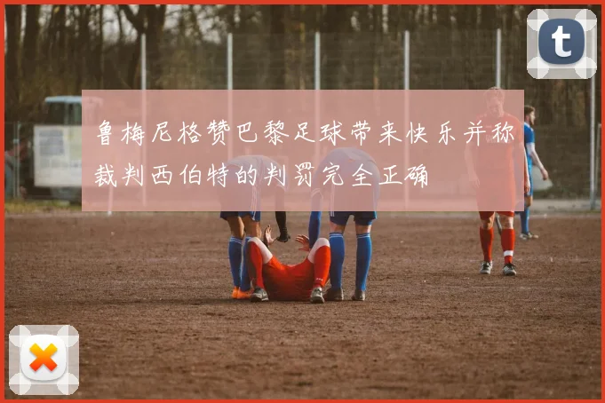 鲁梅尼格赞巴黎足球带来快乐并称裁判西伯特的判罚完全正确